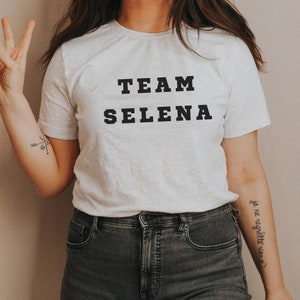 Team Selena Shirt for Selena fan T Shirt for Trendy Teen T Shirt Trendy Pop Culture Shirt for Gen Z Aesthetic Tee for Her