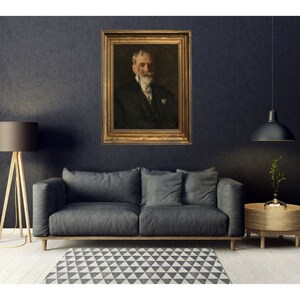 Stattliche Portrait - Gentleman Öl auf Leinwand - digitaler Download