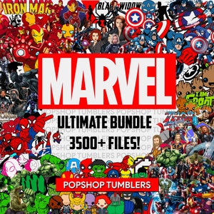 3500+ Mega Bundle LAYERED Files, Avangers, IronMan, Thor, Deadpool, Captain America, Spider Man, Superhero PNG SVG Files Cricut Silhouette