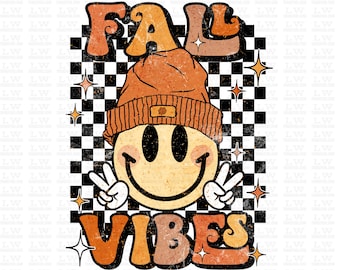 Fall Vibes Halloween DTF Transfers Ready To Press, Fall Transfer, Ready to Press SUBLIMATION Print #H29