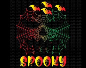Spooky DTF Transfers Ready To Press, Fall Transfer, Ready to Press Halloween SUBLIMATION Print, H003