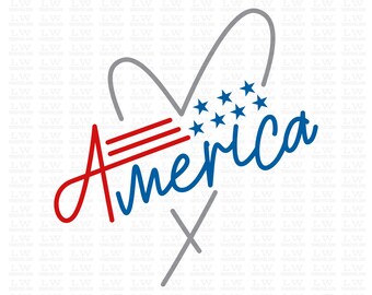 America Ready to Press DTF Transfer, Independence Day Vibes, 4th of July DTF, USA Heart and Stars Designs For Shirts, Patriotic, 4th43