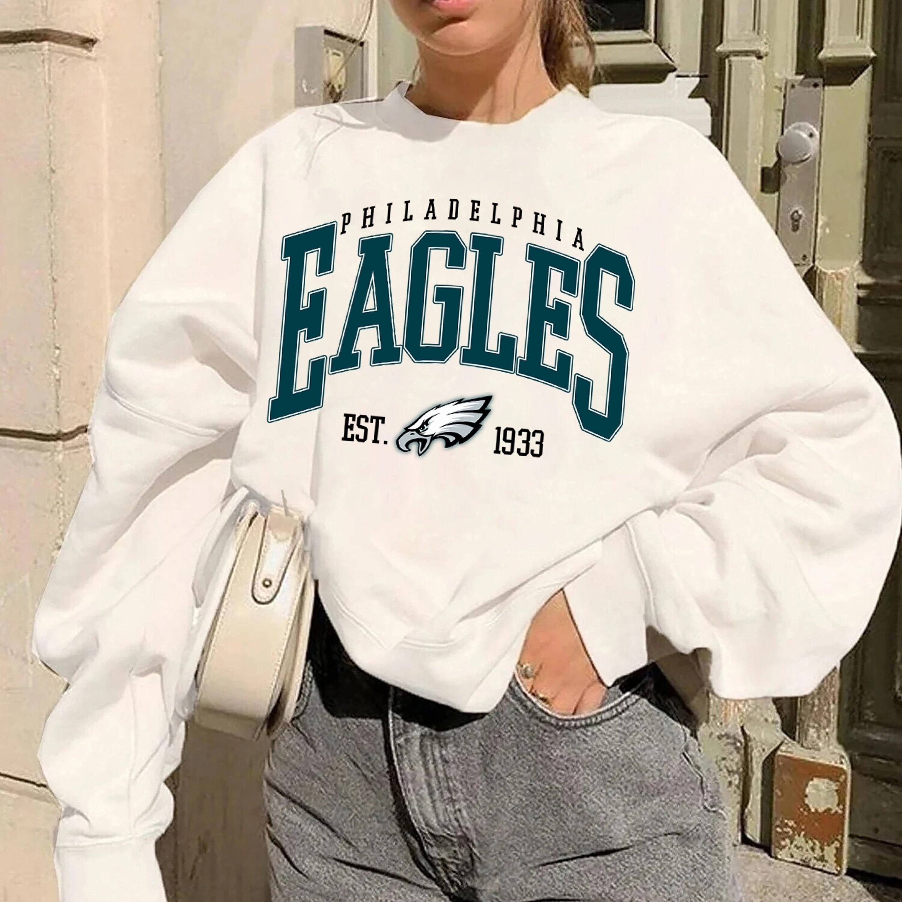 Vintage Philadelphia Football, Eagles Sweatshirt , Eagle Sweatshirt, Vintage  Style Philadelphia Football Shirt