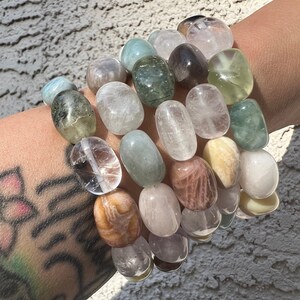 Natural Pastel Multi Crystal Bracelet