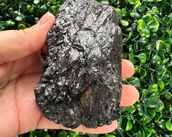Raw Black Tourmaline Crystal, Natural Protection Stone, Grounding