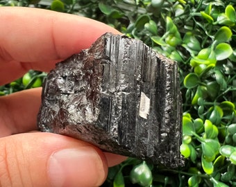 Raw Black Tourmaline Crystal, Natural Protection Stone, Grounding