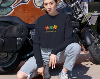 Polyamory Sweatshirt, Valentine's Day Poly Gift, Cute Polyamorous Pullover, LGBT Pride Month Sweater, Poly, ENM, Non-monogamy