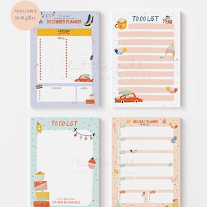 Christmas Planner: Holiday To-Do List Notepad (Digital Download)