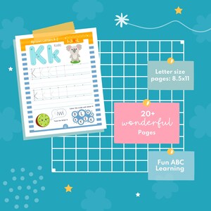 Alphabet Tracing Practice Busy Book Preschool Learning A-Z Letters ...