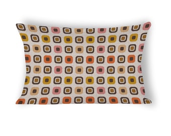 No: 12 Linen/Cotton Lumbar Cushion Cover-Retro design-Lounge cushions-Decorative cushion-Home decor