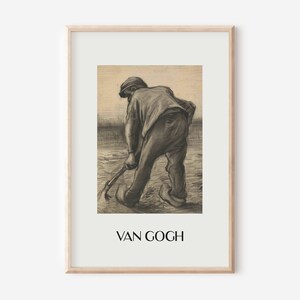 Arte de pared vintage, arte de retrato, arte neutral, arte de pared descargable, impresión de póster, arte de pared de galería, arte imprimible, Vincent Van Gogh