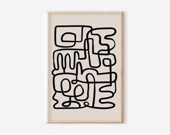 Modern Wall Art, Boho Print, Poster Print, Eclectic Art, Abstract Art, Gallery Wall Art, Minimalist Printable Wall Art, Downloadable Art
