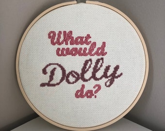 Wat zou Dolly doen? Kruissteekpatroon (PDF, direct te downloaden)