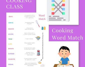 Cooking Find a Word - DIGITAL FILE - Teacher Resource, Home Economics, Cooking Class, Food Technology, Homeschool, Cooking with Kids & Teens