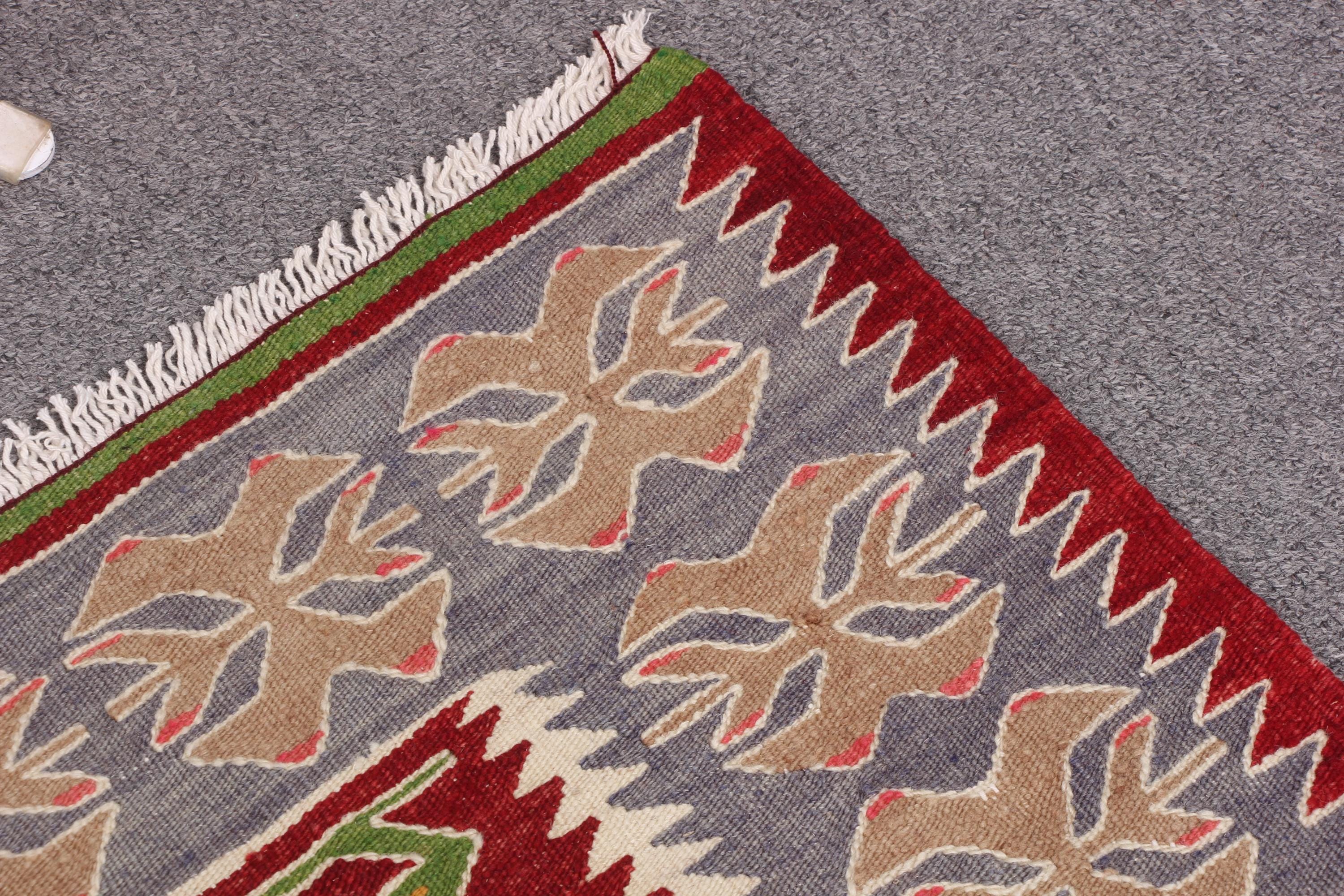 トルコキリム、ヴィンテージキリム、スモールキリム、幾何学模様の