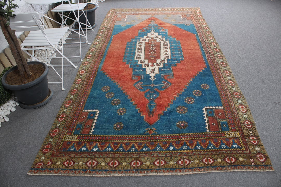 Vintage Rug, 5.4x10.8 Ft Large Rugs, Turkish Rug, Antique Rug, Rugs for ...