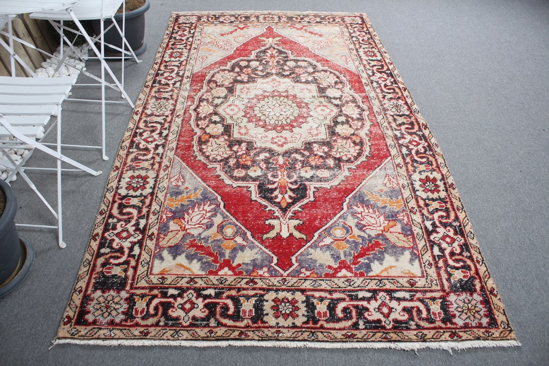 【最終値下げ】old trukish rug ヴィンテージトルコラグ 4.9x8.8 Ft Large Rug, Turkish Rug, Vintage Rug, Antique Rugs