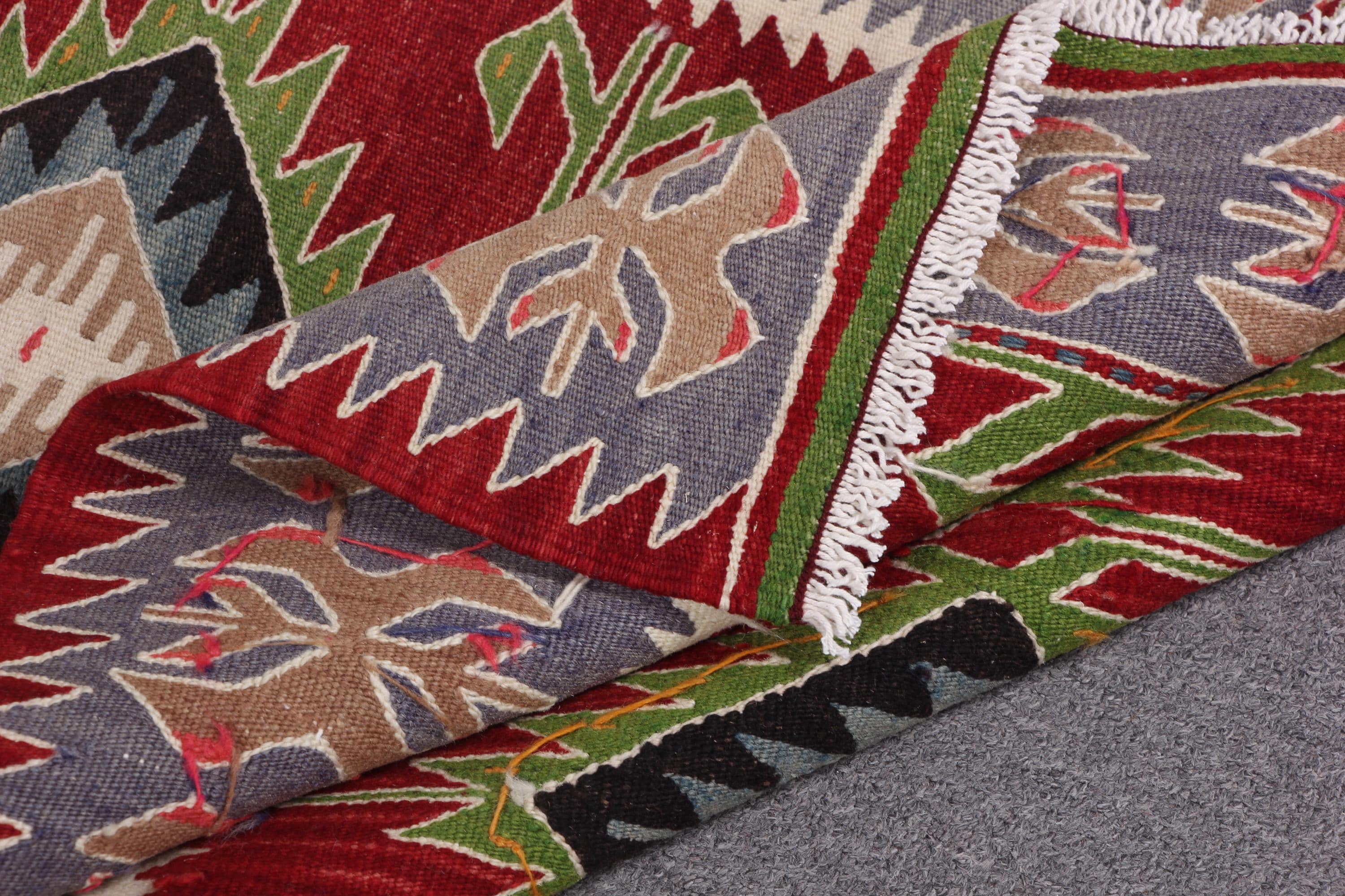 トルコキリム、ヴィンテージキリム、スモールキリム、幾何学模様の