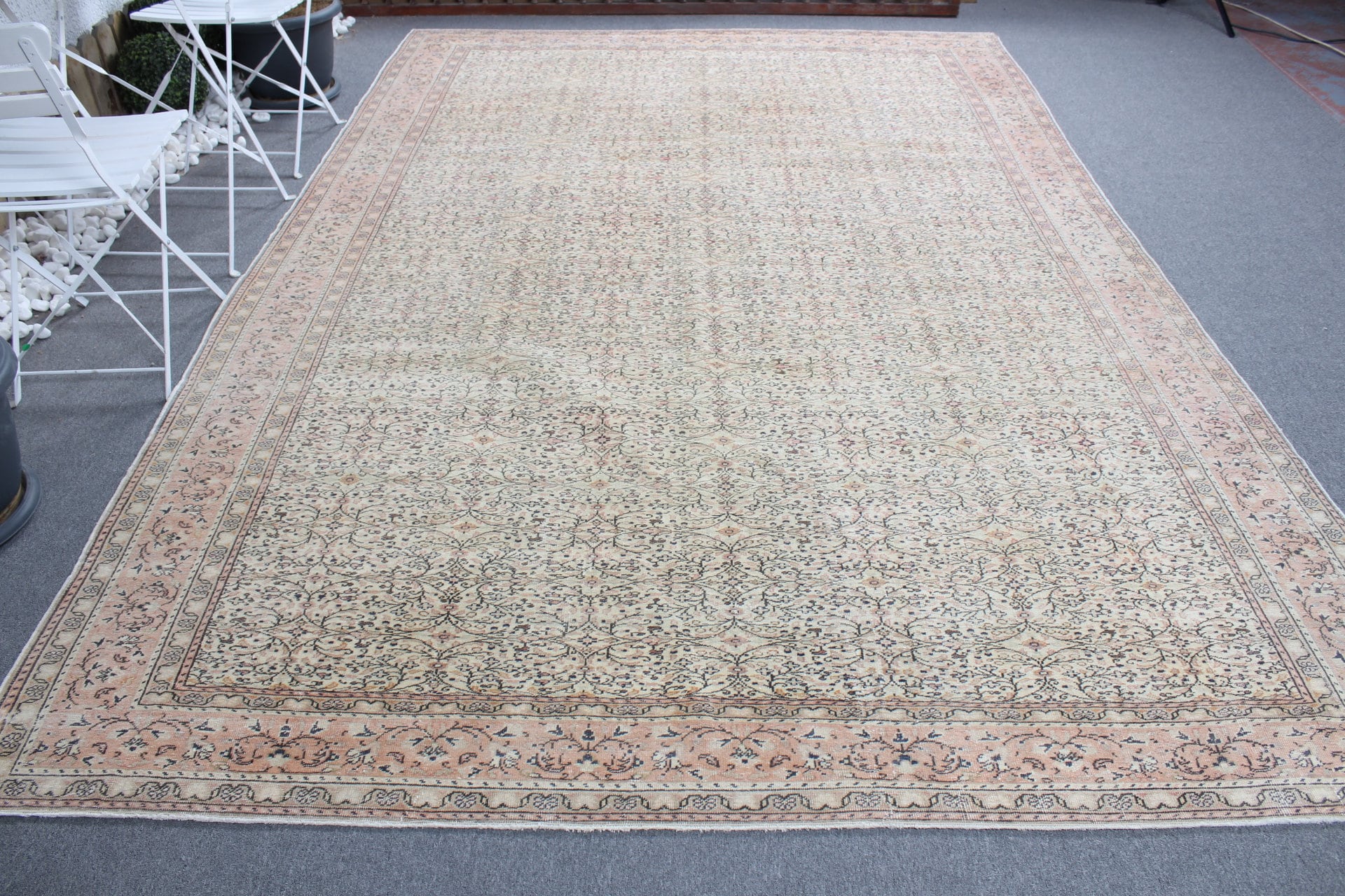 7.6x11.3 Ft Rug, Vintage Turkish Rug, Brown Oriental Wool Rug - Etsy