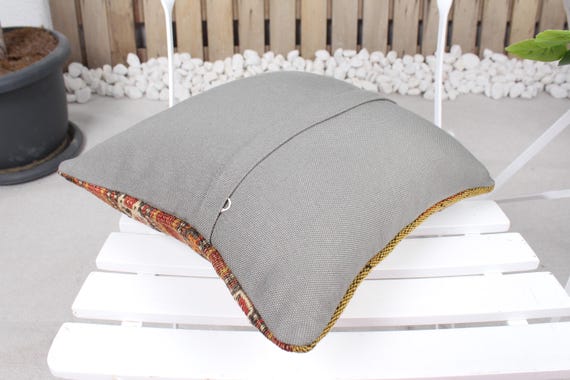 Geschenkkissen, Boho Kissen, 30x30 cm, Kilim Kissenbezug, Handgefertigtes Webkissen, Outdoor Designer Kissen,