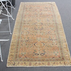 3.2x6.1 ft Accent Rugs, Vintage Rug, Turkish Rug, Oushak Rug, Rugs For Kitchen, Pink Oushak Rug, Vintage Accent Rug,