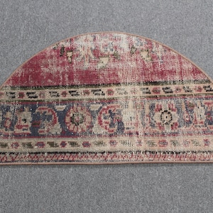 Turkish Rug, Vintage Rug, 2.5x1.5 ft Small Rugs, Antique Rugs, Rugs For Bedroom, Purple Oriental Rug, Small Entry Rug, Round Rug,