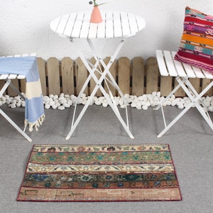 Vintage Teppich, Türkischer Teppich, Kleiner Teppich, Handgefertigter Teppich, Anatolischer Teppich, Teppich für Wohnzimmer, Boho Teppich