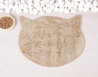 Teppich Haustier Bedarf, Beste Haustier Geschenke, Teppich Haustier Matte, Beige Matte, Teppich Matte, Rutschfeste Katzenauflage, Haustier-Liebhaber-Geschenkauflage, Rutschfeste Katzenmatte, Gewebte Katzenauflage,