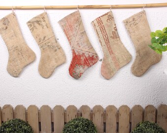 Meia Kilim Vintage, Meia de Natal, Meia de Natal Rústica, Meia de Natal Personalizada, Meia de Natal Luxuosa, Enfeites