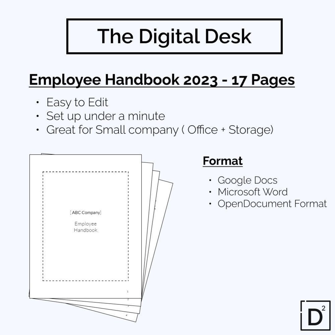 Employee Handbook 2023 digital Etsy