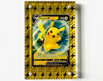 Poke Card ELECTRIC TYPE Display Frame Trading Card Storage PSA Card Protection Case Autographed Cards Vetrina Poke Protection Frame