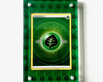 Poke Card GRASS TYPE Frame Display PSA Card Display Case Autographed Trading Vetrina Protection Frame