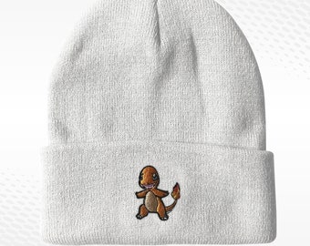 Charmander Hat Embroidered Poke Beanie Spring Winter Hat Multiple Colors Pika -chu Beanie Bulbasaur Beanie Squirtle Beanie Winter Anime Hat