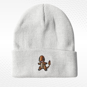 Charmander Hat Embroidered Poke Beanie Spring Winter Hat Multiple Colors Pika -chu Beanie Bulbasaur Beanie Squirtle Beanie Winter Anime Hat
