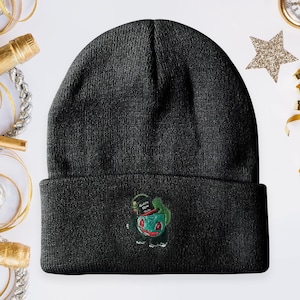 Bulbasaur New Years Embroidery Beanie Poke Beanie Winter Hat Multiple Colors Pika -chu Beanie Squirtle Beanie Winter Anime Skull Cap Poke