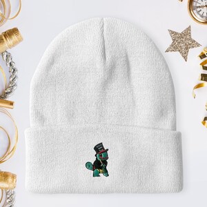 Squirtle New Years Embroidery Beanie Poke Beanie Winter Hat Multiple Colors Pika -chu Beanie Charmander Beanie Winter Anime Skull Cap Poke