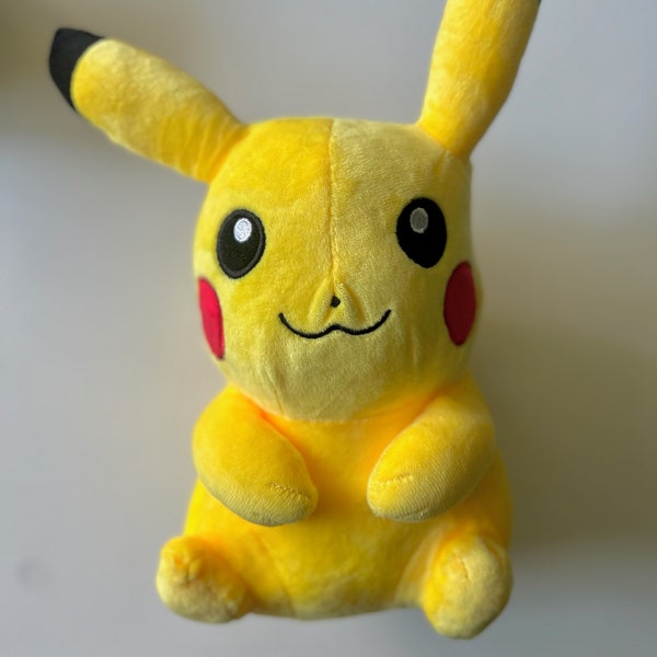 Pikachu Pokemon Plush | Handmade Gen 1 Cute Anime Stuffed Animal | Kids Gift | Birthday Gifts For Kids | Pikachu Squirtle Slowpoke Plushie