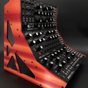 Moog 3 Tier Rack Stand for Semi-Modulars (Mother 32, DFAM, SubHarmonicon) | Red/Orange Multicolor | Different colors available