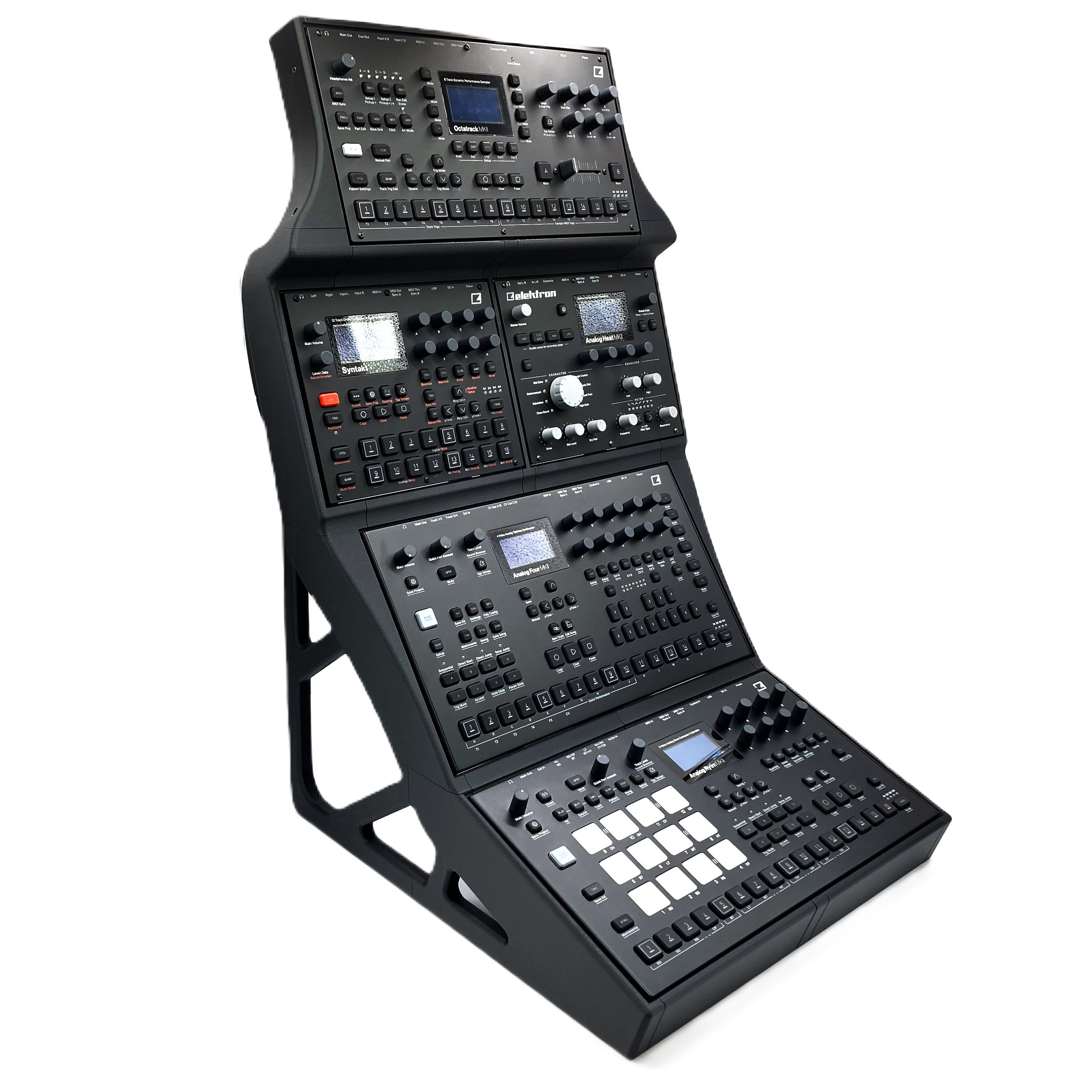 4-tier Analog Four + Rytm + Digitakt (2x) + Octatrack Stand