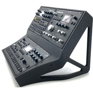 2-Tier Octatrack AND Digitakt / Syntakt / Digitone / Heat Stand | Decksaver compatible | 18.5&quot; W x 14&quot; D x 12&quot; H | Carbon Fiber material