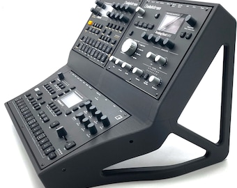 2-Tier Octatrack AND Digitakt / Syntakt / Digitone / Heat Stand | Decksaver compatible | 18.5&quot; W x 14&quot; D x 12&quot; H | Carbon Fiber material