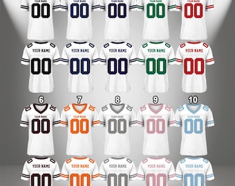 Personalized Football Jersey, Customized Football Jersey Shirt, Custom Team Name Number Shirt, Matching Football Team Jersey Shirt
