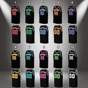 Personalized Team Basketball Jersey, Custom Name Number Color Basketball Jersey, Kid, Youth, Adult Matching Jersey, Team Basketball Lover