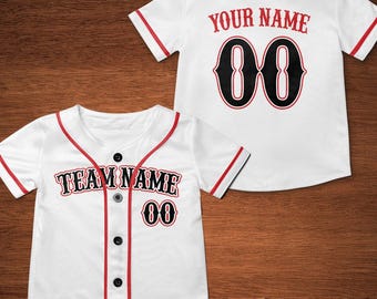 Custom Baseball Jersey Shirt, Personalized Kids Baseball Jersey Shirt, Birthday Gift For Kids, Custom Jersey Toddler, Kid Baseball Gifts