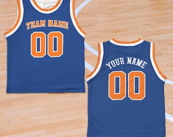 Custom Kids Basketball Jersey, Toddler Basketball Jersey, Birthday Basketball Jersey, Basketball Team Jersey, Orange Basketball Jersey