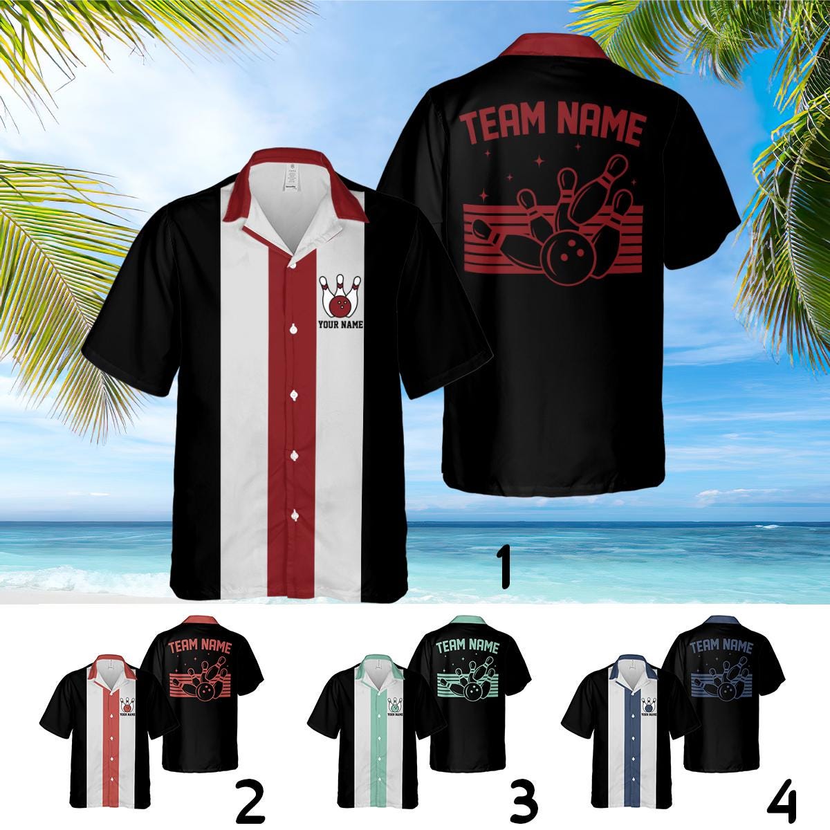 Discover Personalized Bowling Hawaiian Shirt, Custom Bowling Shirts, Retro Bowling Shirts, Bowling Lover Gifts, Bowling Shirts, Bowling Tournament