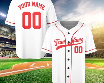 Personalized Jersey Baseball, Baseball Jersey Shirt, Custom Baseball Jersey, Baseball Team Gifts, Family Jersey, Youth Baseball Jerseys