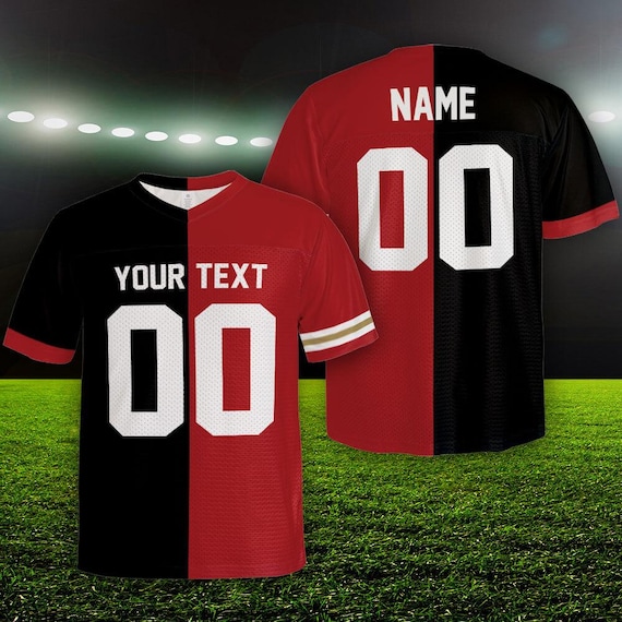 Personalized Football Jersey, Custom Two Football Team Jersey, Two Team Football Jersey, Football Jersey Shirt, Football Jersey For Any Team