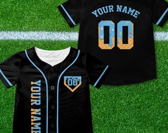 Personalized Ice Cream Drip Baseball Jersey, Custom Kids Baseball Jersey, Ice Cream Drip Shirt, Baseball Birthday Jersey, Family Jersey