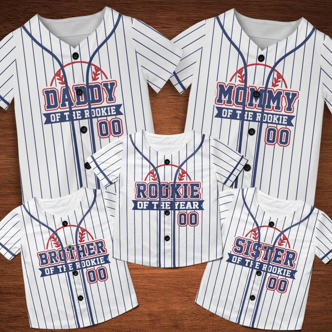 Personalized Rookie of the Year Jersey, Custom Kids Birthday Baseball ...